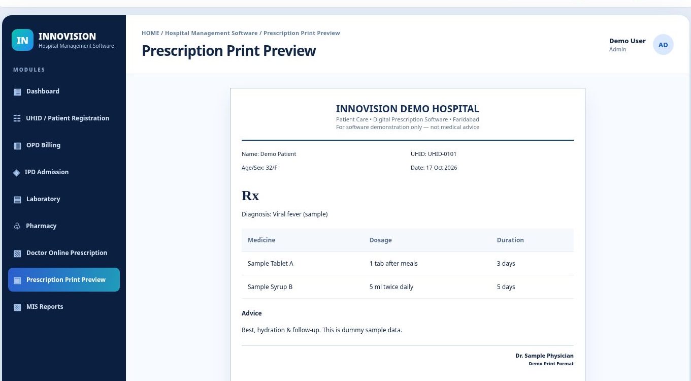 Prescription Print Preview