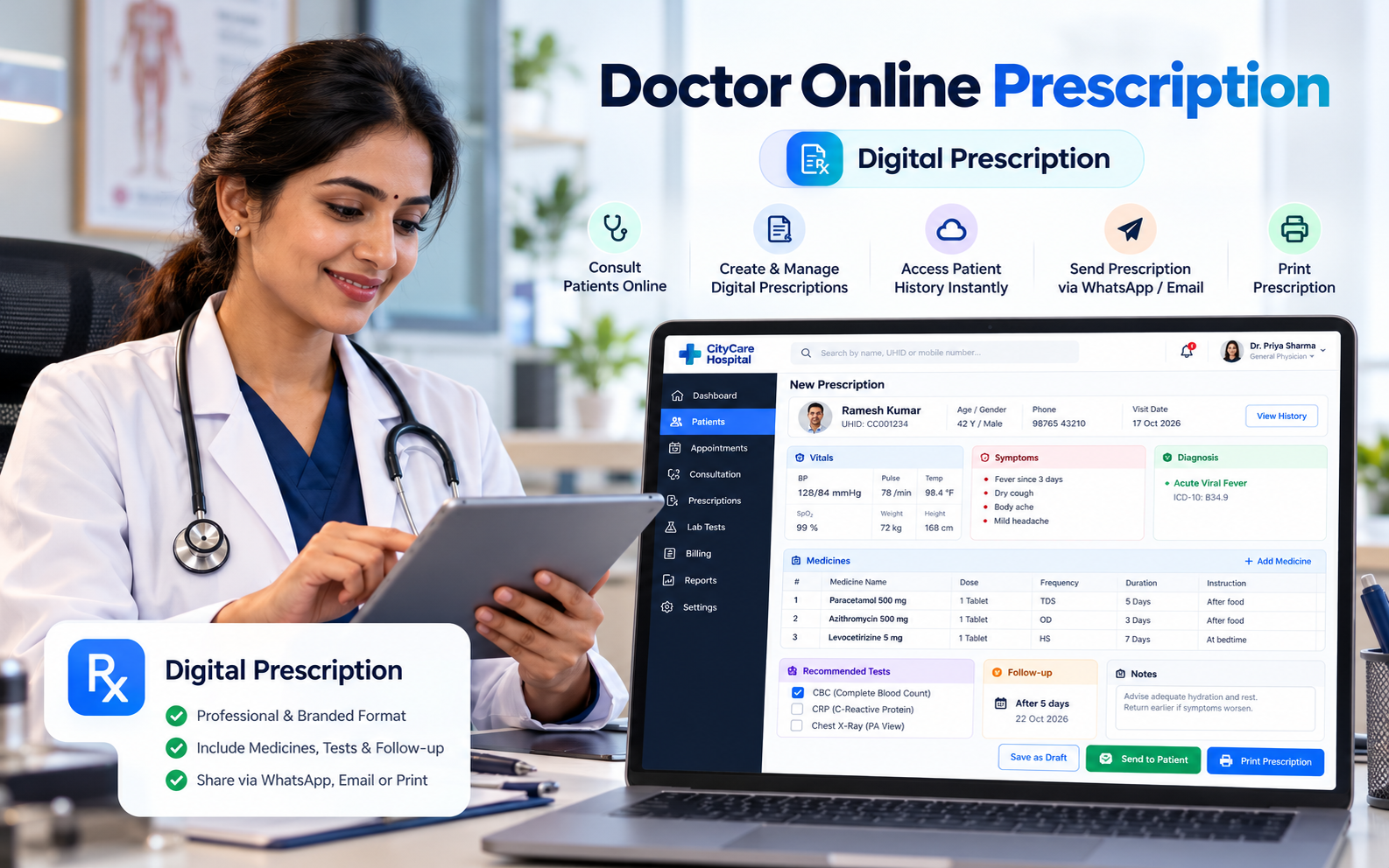 Doctor online prescription banner preview