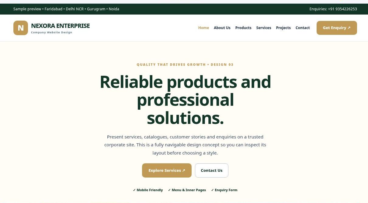 Brochure and company profile preview
