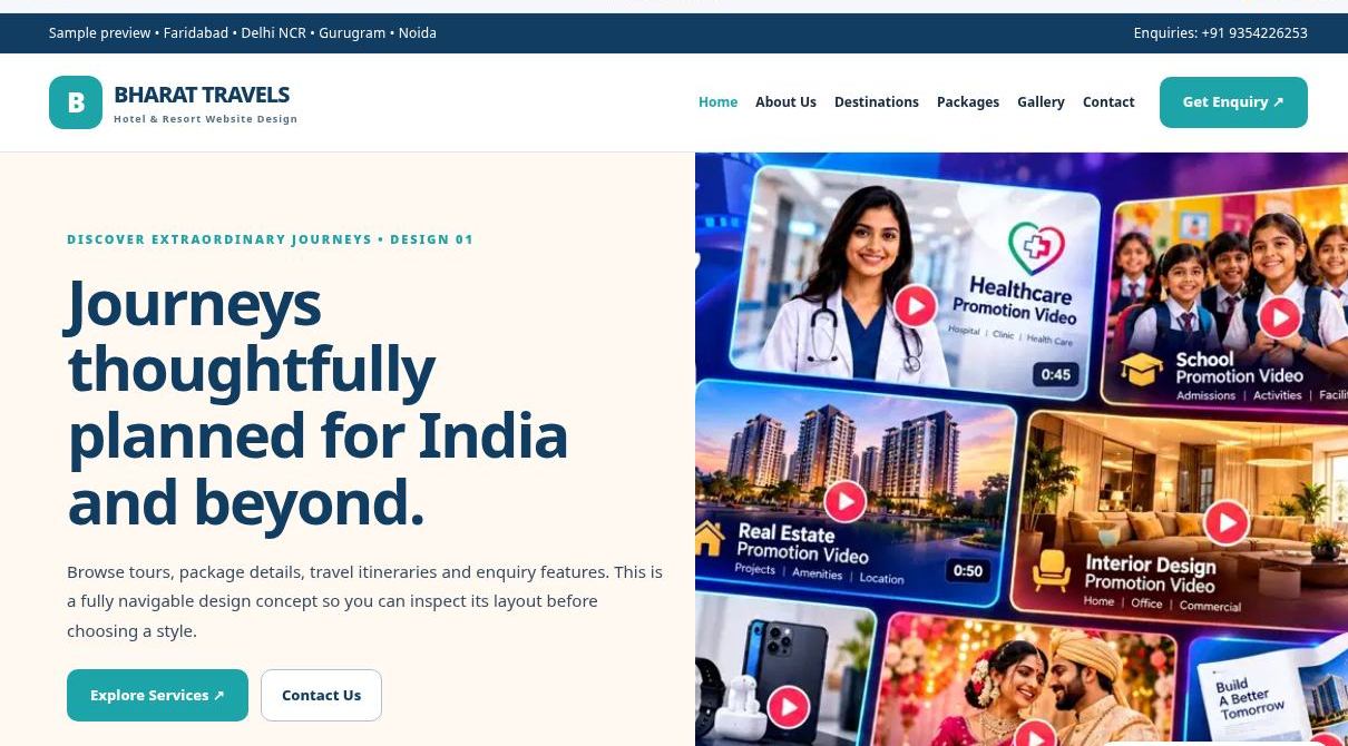 Hotel & Resort Website Design