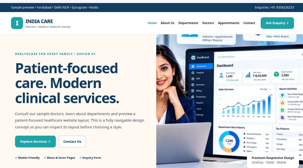 Pharma / Medical Website Design